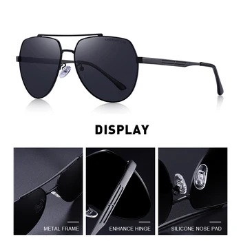 MERRYS DESIGN Bărbați Clasic Pilot ochelari de Soare Aviație Cadru HD Polarizat ochelari de Soare Pentru Barbati de Conducere UV400 Protecție S8175