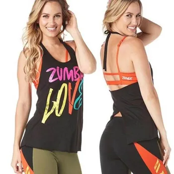 Ieftine Zumba haine de yoga Zumba dance haine f fitness vara aerobic haine sport femei exercițiu de yoga top z1756