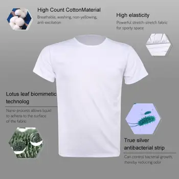 Respirabil -Murdar Bărbați T-shirt Creator Hidrofob, rezistent la apa Anti - Uscat Rapid Tricouri Top cu mânecă Scurtă T-shirt Scadere Fierbinte