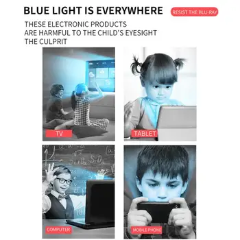 LongKeeper Anti Blue Light Bolcking Ochelari pentru Copii Pentru Copii Bomboane de Culoare Optice Cadru Transparent Fată Băiat Protectie UV Gafas