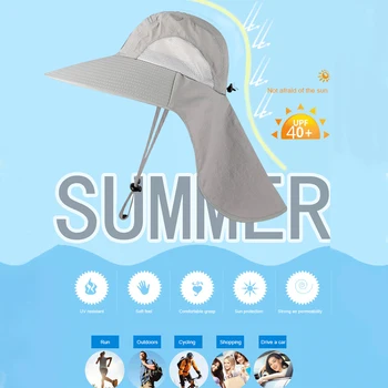 Vara Pescar Pălărie de Soare Capac de Protecție a Femeilor de Bărbați în aer liber, Pescuit, Drumeții Anti UV Margine Largă Capac Frumos Pălărie