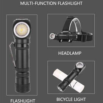 Super XHP50 lanterna LED-uri de încărcare magnetic poate fi farurile 12 lentile lanterna built-in baterie 18650 multi-scop de iluminat