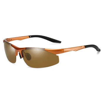 NOUA Moda ochelari de Soare Barbati de Brand Designer de pescuit de Conducere UV400 Epocă Polarizate Pătrat Cadru Metalic de sex Masculin Ochelari de Soare Oculos