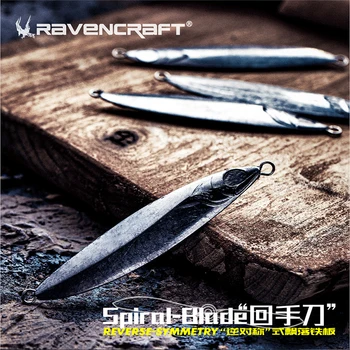 Ravencraft HUISHOUDAO 3 buc Spirală-Lama se Scufunda 10g/55mm 16g/65mm Lent din Metal Turnat-Jigg Pescuit Greu Momeli Artificiale Momeli