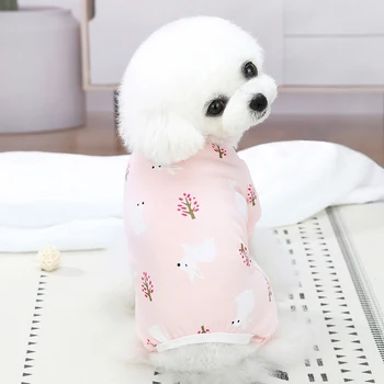 Câine De Companie Salopeta Pijama Design De Desene Animate Moale Trening Pisica Catel Pantaloni, T-Shirt 5 Dimensiuni 3 Culori