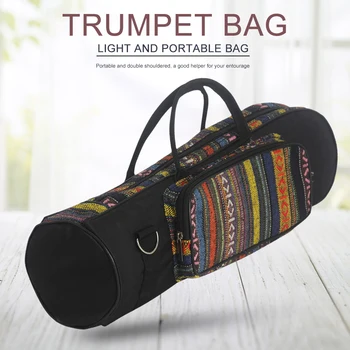 Stil Etnic Trompeta Sac Impermeabil Oxford Mâner De Transport Saci Cu Fermoar Cutie Muzicală Plăcută Instrument De Aprovizionare