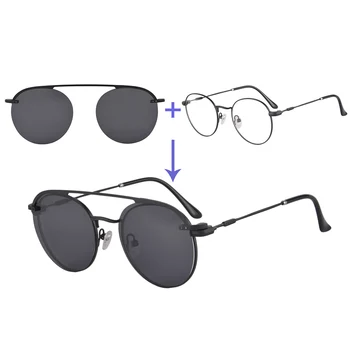 SHINU polarizat ochelari de soare femei clip-on ochelari de soare barbati Multifocală Progresivă ochelari miopie baza de prescriptie medicala lumină albastră