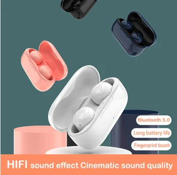Noul Bluetooth casti HIFI Stereo Wireless Sport bass setul cu Cască Suport Touch pentru xiaomi iphone încărcare cutie MP3 cu Microfon