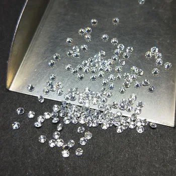 Preț Per Carat 0.8-2.8 mm Sintetice Tăiate Rotund Moissanite DEF Alb Mossanite Diamant în en-Gros