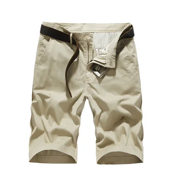 Vara de Bumbac Culoare Solidă pantaloni Scurți Casual Barbati de Brand 2021 Noua Moda pantaloni Scurți de Sport Pierde Respirabil de Mari Dimensiuni de Marfă pentru bărbați Shorts pentru Bărbați