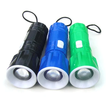 În aer liber de vânătoare Lanterna Mini Plastic Retractabil cu Zoom Mic de Lumina Lanterna LED Rotativ de Reglaj pentru Biciclete Lumina Lanterna