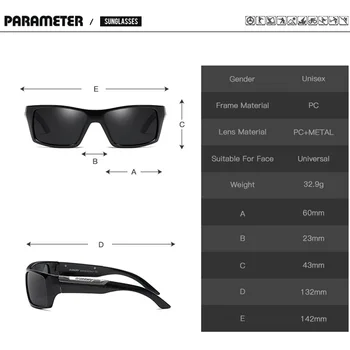 DUBERY Design de Brand Polarizat ochelari de Soare de Conducere Nuante de sex Masculin Retro Ochelari de Soare Pentru Barbati Vara Oglindă Moda UV400 Oculos186