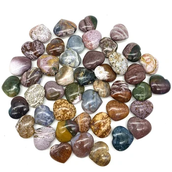 Natural Ocean Jasper Inima în Formă de Piatră prețioasă Minerale Piatra de Cristal Pentru Vindecare Chakra Decortion Pietre Naturale și Minerale