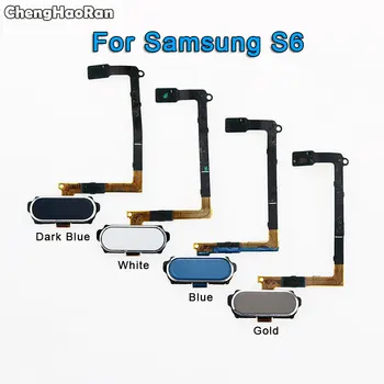 ChengHaoRan Butonul Home Senzor de Amprentă digitală Cablu Flex Pentru Samsung Galaxy S6 G920F S6 Edge Plus G928F G925F Acasă Cablu Flex