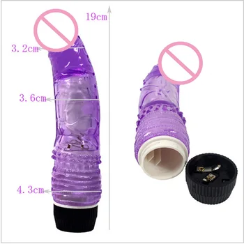 Vibrator G-Spot Puternic Jelly Vibrator Stimulator Clitoris Vibratoare pentru Masaj jucarii Sexuale pentru Femei Penis Mare Anal, Dop de Fund Vibratoare