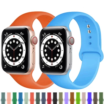 Curea din silicon Pentru apple Watch band 40mm 44mm 38mm 42mm 44 mm Cauciuc watchband smartwatch correa bratara iWatch 3 se 4 5 6 band