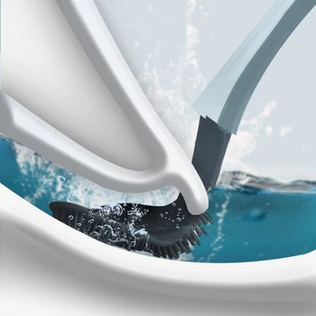 Silicon Perie de Toaletă cu Perie de Toaletă Suport fără Sudură Cârlig de Curățare Set de Perii de uz Casnic Baie de Toaletă Perie de Curățare Instrument