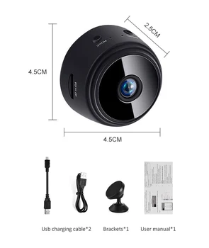 1080P HD Mini Camera Video Wireless Wifi Ip aparat de Fotografiat Infraroșu Vedere pe timp de Noapte Recorder Supraveghere Mini camera Video de la camerele de Securitate Acasă