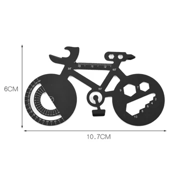Creative din Oțel Inoxidabil Multi-funcțional de Biciclete EDC Card Instrument Deschizator de Sticle Cheie bere deschizator de viteze multi Tool Bar