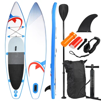 SUP-Stand up Paddle Board SUP, placă de surf, surf bord, sac, cu zbaturi, fin, pompa de aer, kit de reparare, lesa picior