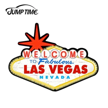 JumpTime 13cm x9.7cm Pentru bine ati venit La Las Vegas Personalizate, Autocolante de Vinil Fereastră Mașină Bara de protecție Decal Impermeabil Autocolant Auto Accesorii