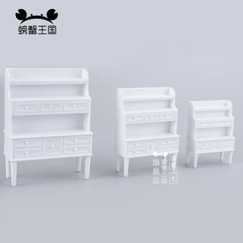 2 buc 1:20 1:25 1:30 casă de Păpuși mini Mobilier in Miniatura Papusa accesorii Stil Chinezesc de Plastic de Mese, Cabinet