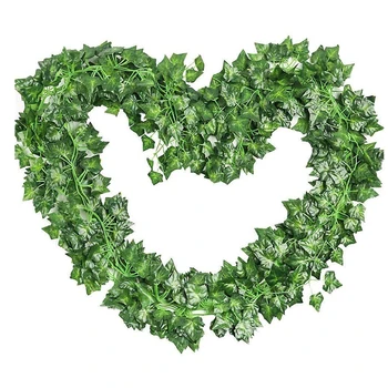 Artificiale Iederă Frunze de Viță de vie 6.8 ft Frunze Verzi Agățat Ghirlanda Fals Frunze Flori Acasă Grădină de Bucătărie Biroul de Nunta Decor de Perete