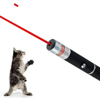 LED Laser Animal de casă Pisică Jucărie 5MW Red Dot Lumina Laser Jucărie Vedere cu Laser Laser Pen Interactive Jucărie Pisici Produse pentru animale de Companie