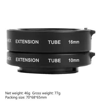 Camera Tub prelungitor Kit Metalic cu Auto-focus, Macro-10mm, 16mm Profesionale Lentile Accesorii pentru Sony NEX E-Mount Camera