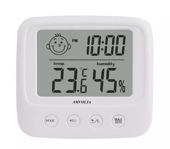 LCD Digital de Temperatură și Umiditate Metru Iluminare Casa Interior Electronic Higrometru Termometru cu Statie Meteo Camera Copilului