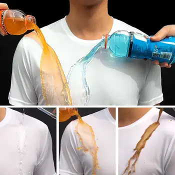 Respirabil -Murdar Bărbați T-shirt Creator Hidrofob, rezistent la apa Anti - Uscat Rapid Tricouri Top cu mânecă Scurtă T-shirt Scadere Fierbinte