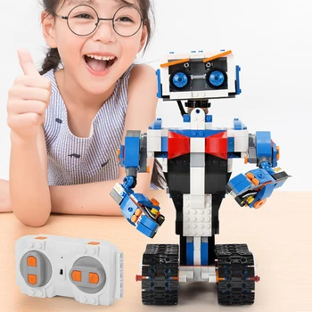 635PCS High-Tech 2.4 G APLICAȚIA de Control de la Distanță Inteligent de Programare R/C Robot Asamblat de Învățământ DIY Blocuri STEM Caramida Jucarii