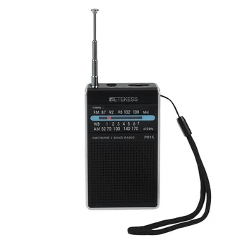 PR15 FM SUNT NOAA Indicatorul de Tuning de Radio Mini Radio Portabil Portabil de Buzunar Receptor Radio cu Avertizare de Vreme