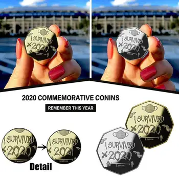Am Supraviețuit 2020 Gunoi Foc Medalie de Argint Placat cu Survivor sunt Încă în Viață 2020 Monedă Comemorativă