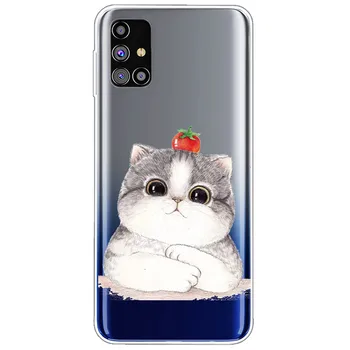 Pentru Samsung A51 5G / A71 5G Caz Transparent Moale TPU Silicon Cover pentru Samsung Galaxy A30s A50s A20S A11 A01 Cazuri de Telefon clar