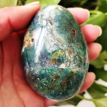 Piatra naturala Marin jasper palma de vindecare cristale Decorative de colectare pietre și cristale