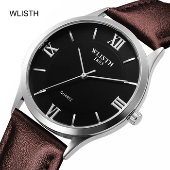 WLISTH 2121 Nou Brand de Top Bărbați Clasic Quartz Impermeabil Ceas Curea din Piele de Afaceri Populare Casual Barbati Ceas Reloj de hombre