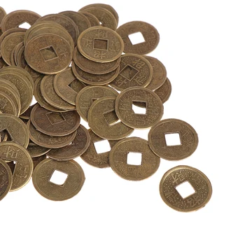 120Pcs de Monede Antice, Noroc, Avere, Bani, Avere, Bogăție Chineză Feng Shui Norocos Ching / Monede Vechi Set de învățământ Zece Împărați