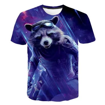 Camiseta de esmoquin para niños y ninas, camiseta de Los Vengadores, camiseta de dibujos animados de ciencia ficción, ropa de ve