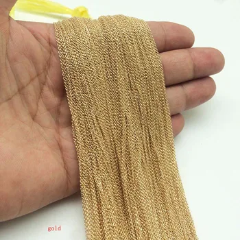 1 Buc Lățime de 1 mm Bratara Margele Evidenția Aur Perla O Formă de Lanț Tassel Pentru Piele Ambarcațiuni DIY Sac de Haine Accesorii Colier