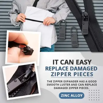 4buc/Set Detașabil cu Fermoar Trage Îmbrăcăminte Zip de Reparare Geantă de Călătorie Pantofi Valiza Rucsac cu Fermoar Cap Slider DIY Kituri de cusut