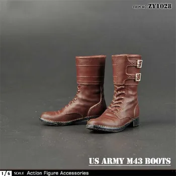 ZYTOYS 1/6 Armatei SUA M43 Maro Cizme de Luptă ZY1028 de sex Masculin Soldat Pantofi Model se Potrivesc 12