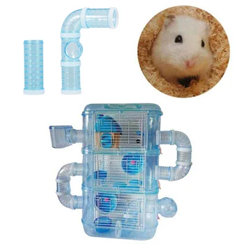 Animale de companie Jucării DIY Hamster Tunel Toy Conducte Externe Tunel Fitinguri Tub de Exercițiu Accesorii pentru Mouse-ul Hamster Animale de companie Mici