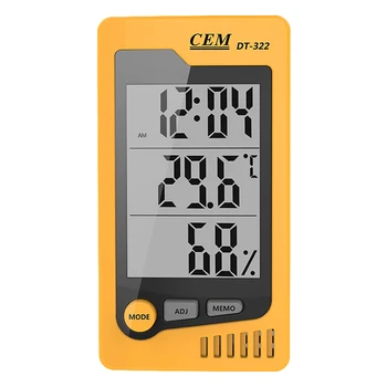 CEM Electronic Termometru Si Higrometru DT-322 Multifunctional Masă Agățat de Temperatură și Umiditate Instrument de Măsurare 0~50℃