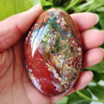 Piatra naturala Marin jasper palma de vindecare cristale Decorative de colectare pietre și cristale