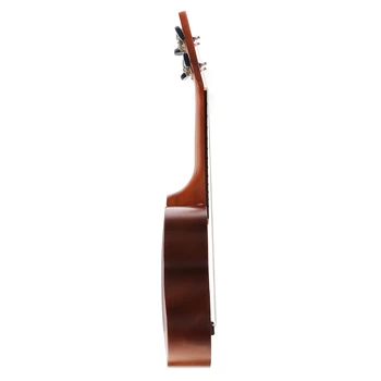 Ukulele Mână-Pictat Combo 21 Ukulele Negru Soprana 4 Siruri de caractere Uke Bass Instrument Muzical cu Coarde, Perfect pentru Incepatori