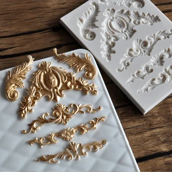 Noul Retro în stil European model de mucegai silicon DIY ciocolata fondant bicarbonat de mucegai, de asemenea, face meserii accesorii mucegai