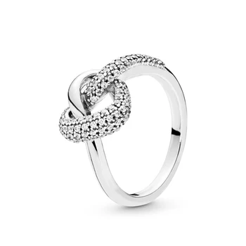 PPB JZ 6 de Brand Original argint 925 inel cu spumant logo-ul original design retro în formă de inimă multi-wrap ring