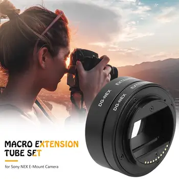 Camera Tub prelungitor Kit Metalic cu Auto-focus, Macro-10mm, 16mm Profesionale Lentile Accesorii pentru Sony NEX E-Mount Camera
