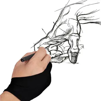 Profesional Gratuit Dimensiune Artist Desen Mănușă pentru Huion Tableta Grafica Desen Două Degete antivegetative Manusa Noua Moda